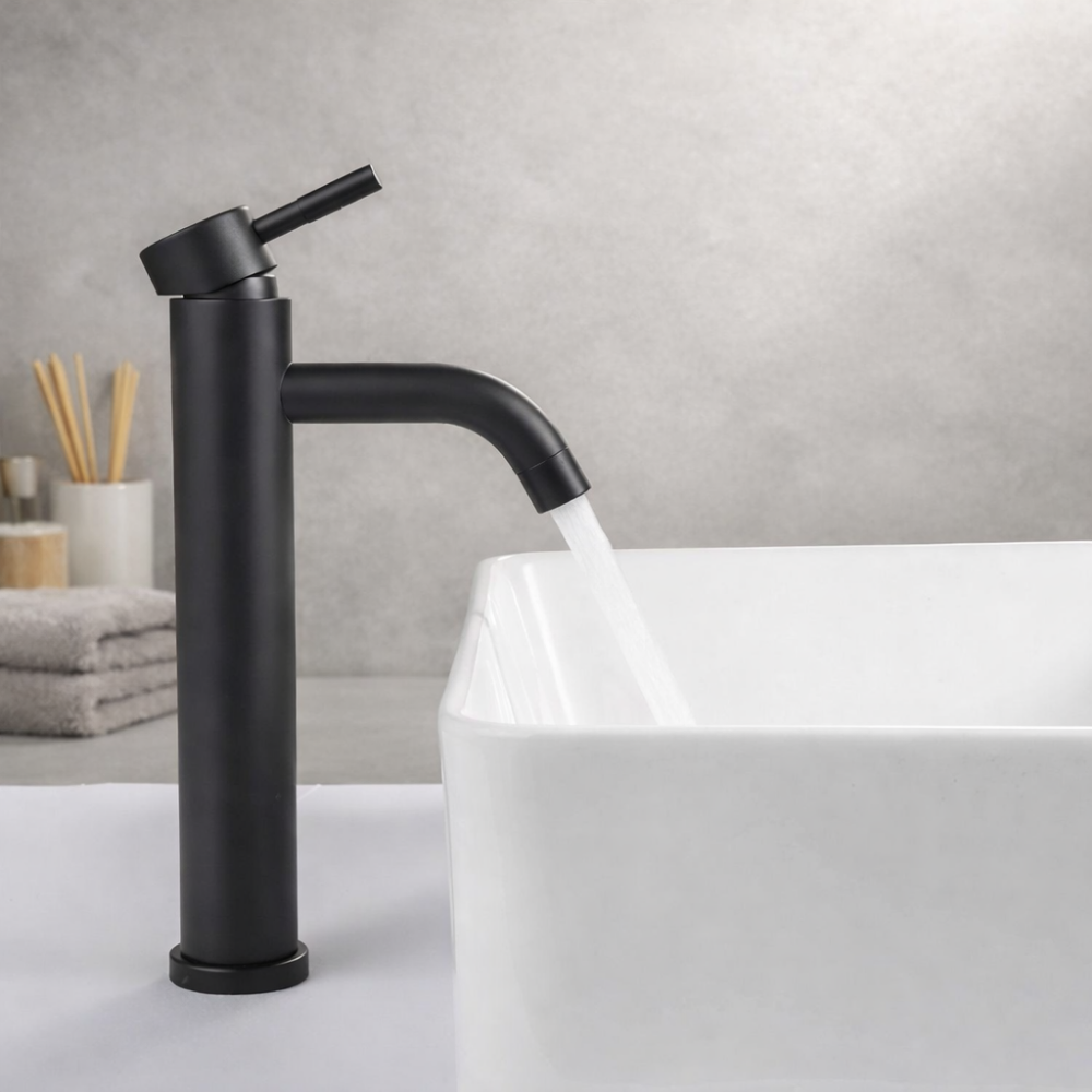 Mono Black – Mitigeur pour vasque minimaliste noir mat