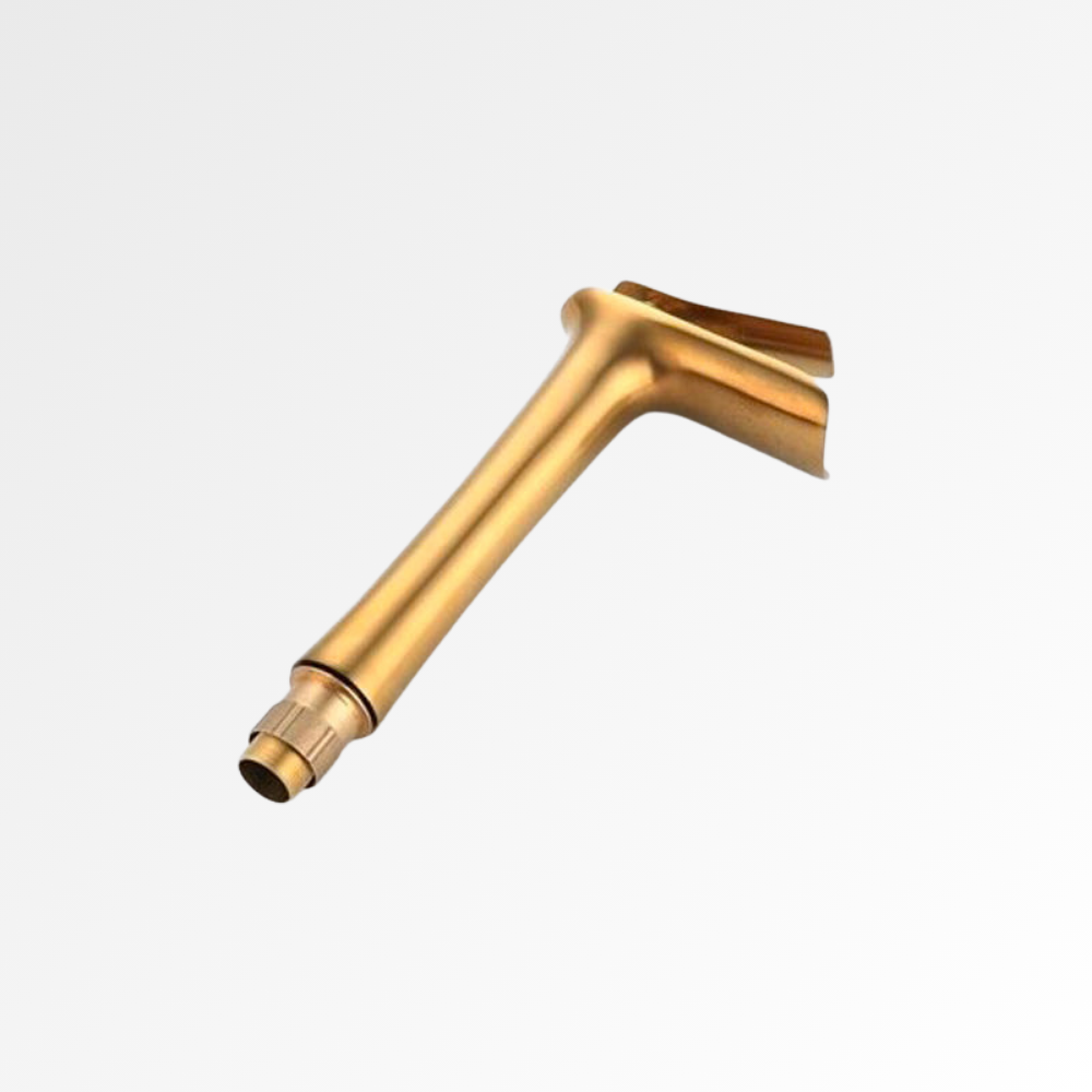 Purea Cascade Tall – Mitigeur lavabo cascade doré pour vasque