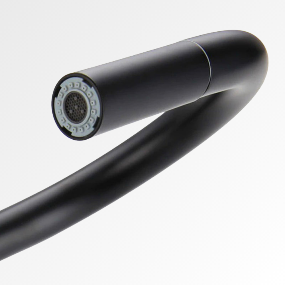 PureArc Flow – Mitigeur cuisine extractible arc haut Noir