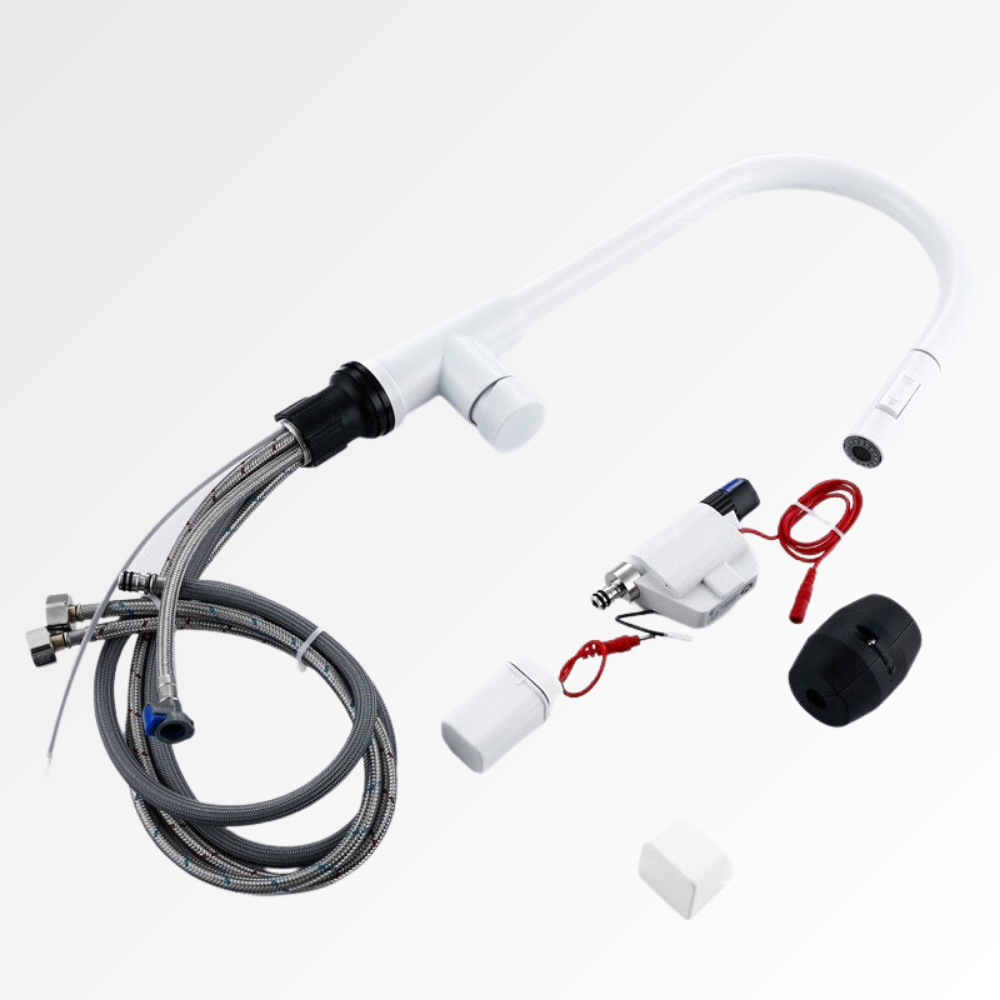 ClearArc Flow – Mitigeur cuisine inox 304 extractible rotatif