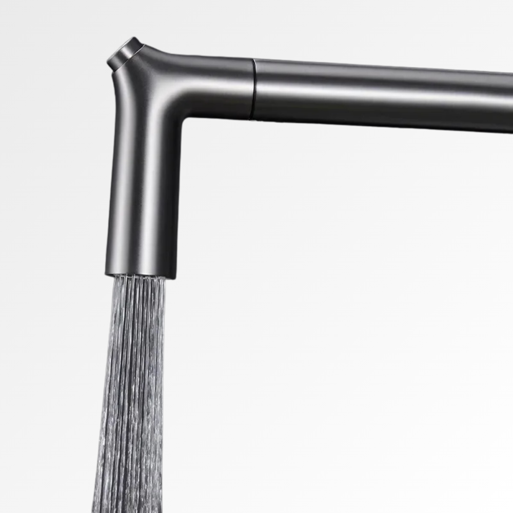 AquaPure 3Flow – Mitigeur cuisine extractible 3 voies eau chaude, froide & filtrée Black