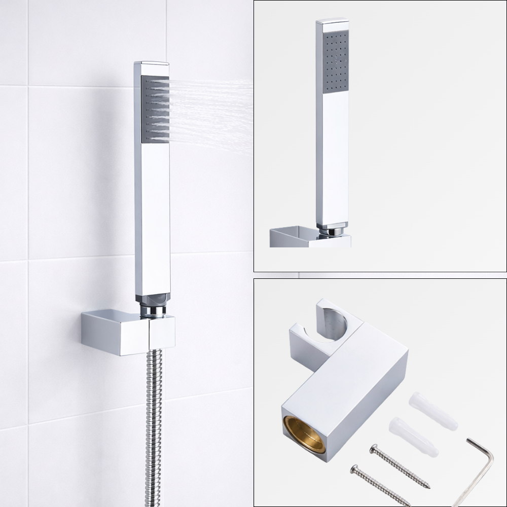 Obsidia Cascade – Ensemble douche mural chrome avec cascade et douchette