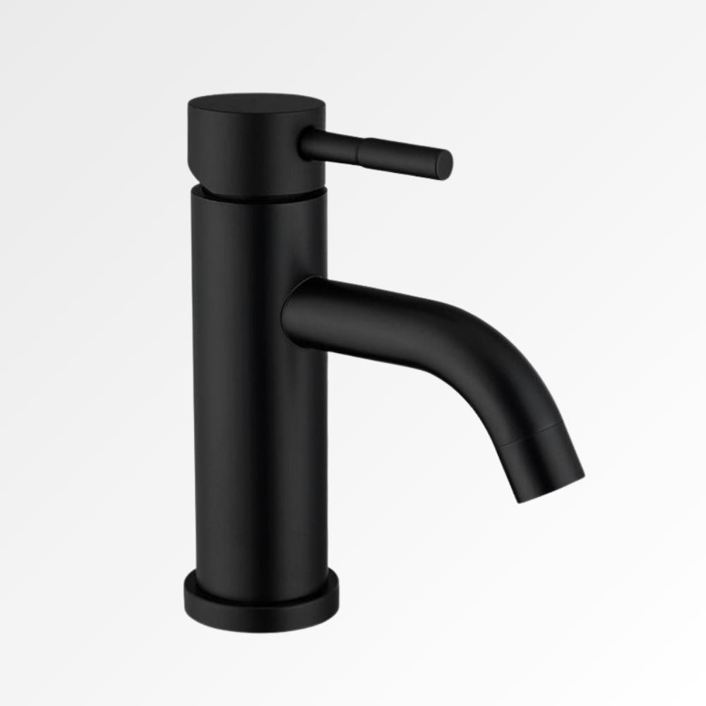 Purea Short – Mitigeur lavabo compact design noir mat