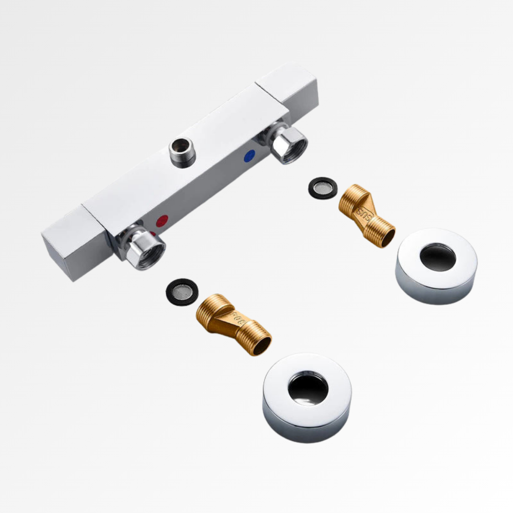 ThermaCore – Mitigeur de douche thermostatique mural chromé