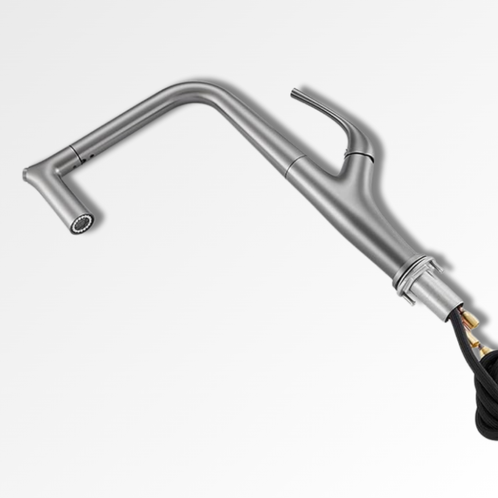 AquaPure 3Flow – Mitigeur cuisine extractible 3 voies eau chaude, froide & filtrée chrome