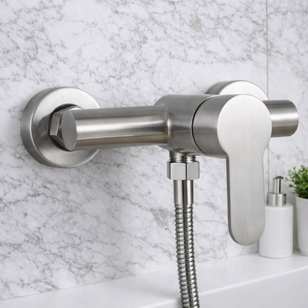 Inoxa Bath – Mitigeur bain-douche mural en inox 304