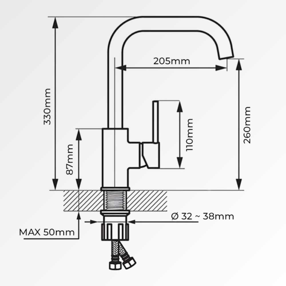 InoxFlow 360 – Mitigeur cuisine inox 304