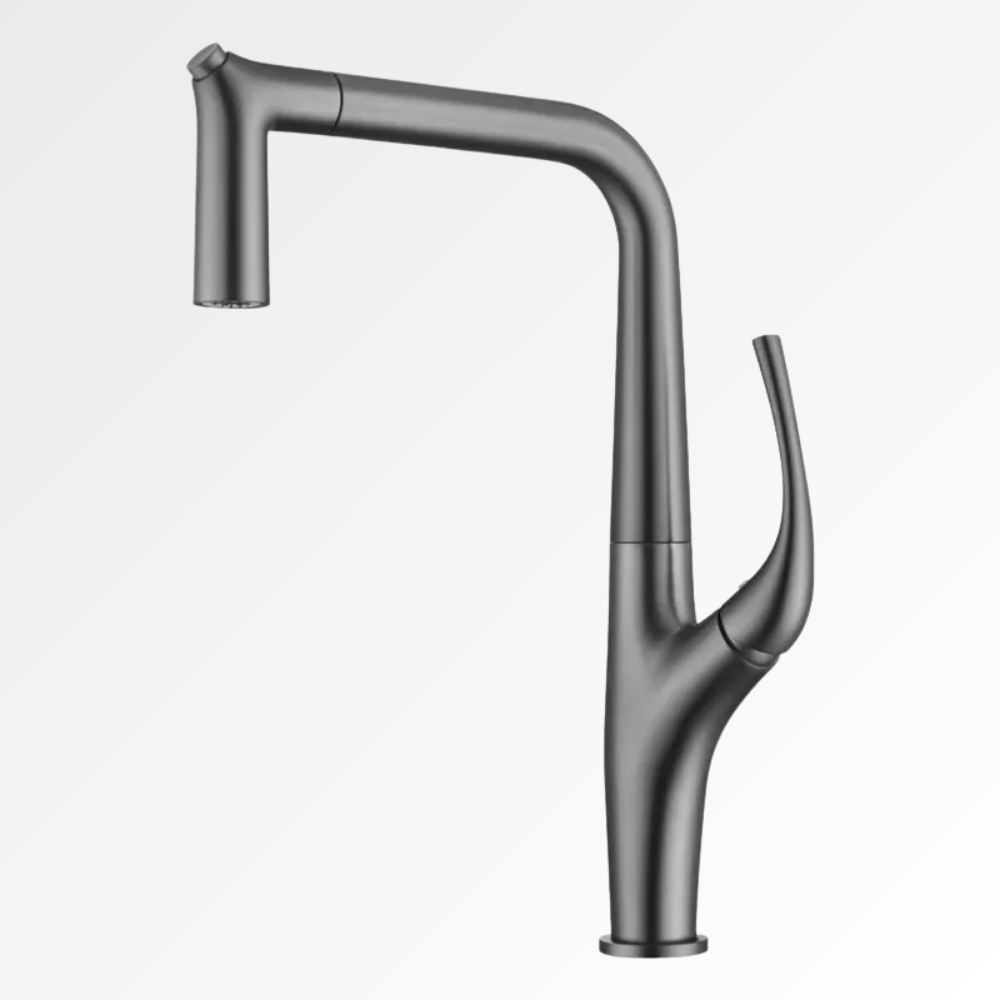 AquaPure 3Flow – Mitigeur cuisine extractible 3 voies eau chaude, froide & filtrée Gris