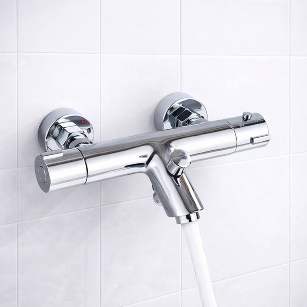 ThermaFlow – Mitigeur bain-douche thermostatique avec bec long