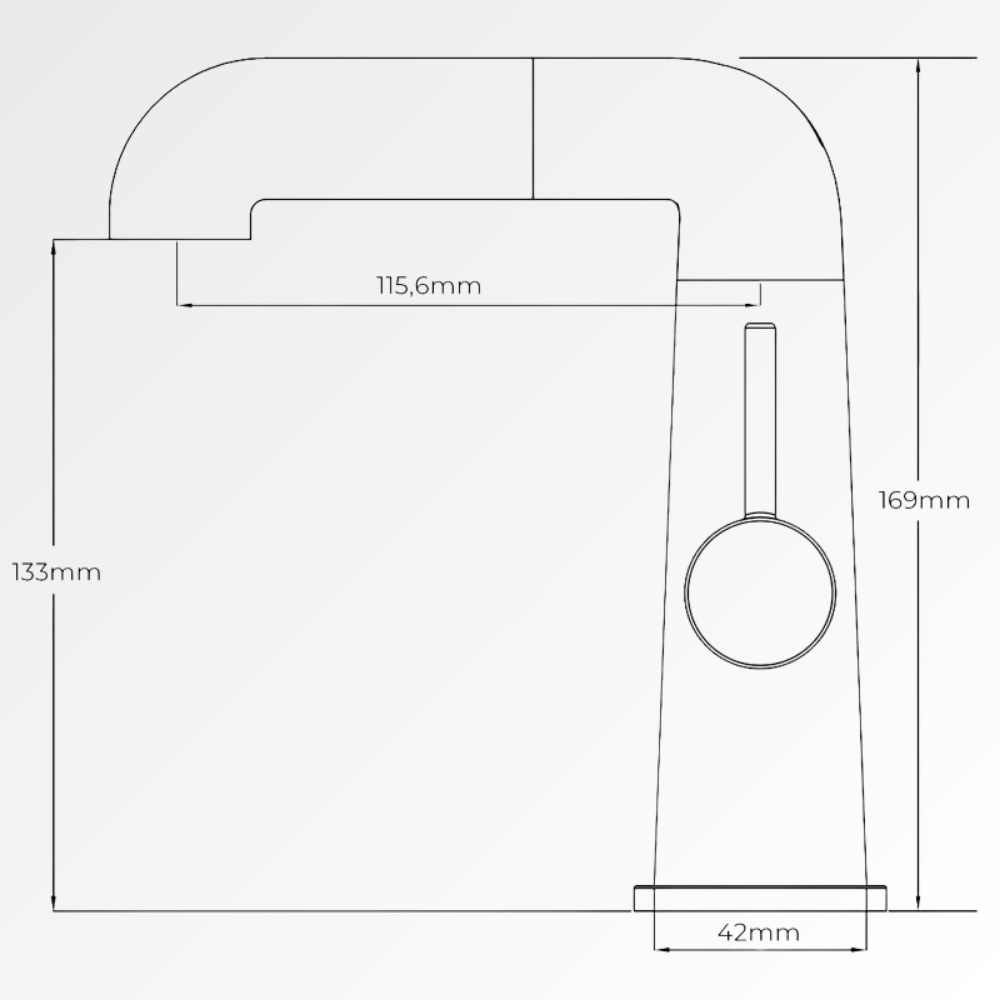 Virex Flow – Mitigeur lavabo rotatif 360° en laiton noir