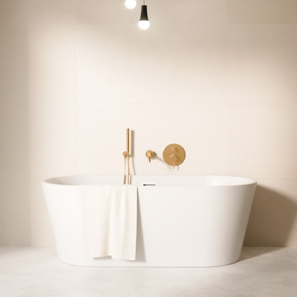 Auréa Cascade – Ensemble bain-douche encastré cascade finition dorée