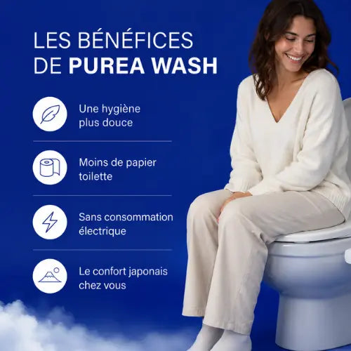 Purea Wash, Kit WC japonais ultra-fin à double jet